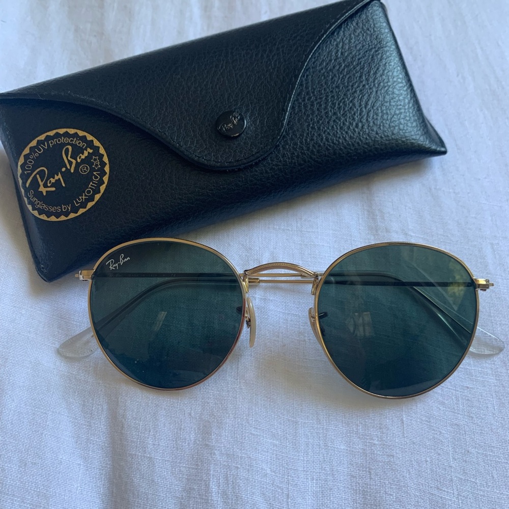 REAL Ray Bans. Round lens.